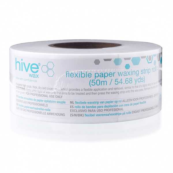 Hive Flexible Paper Waxing Strip Roll 50 Metres x 7.5cm