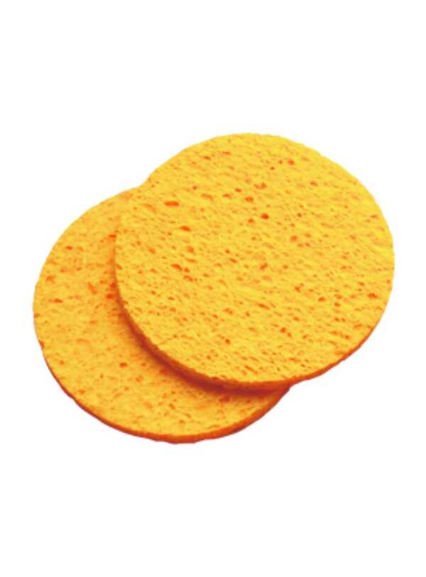 Hive Cellulose Yellow Mask Removing Sponges (2) - Round 10cm