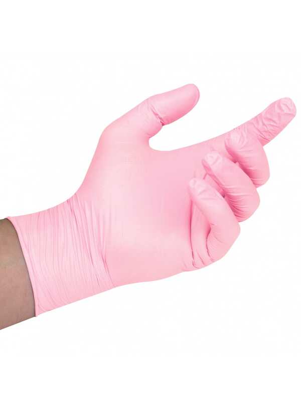 Gloves - Nitrile Powder Free - Pink Pearl (100)