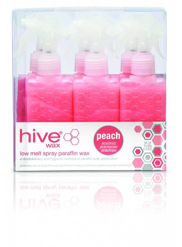 Hive Peach Spray Paraffin Cartridges 80g x 6