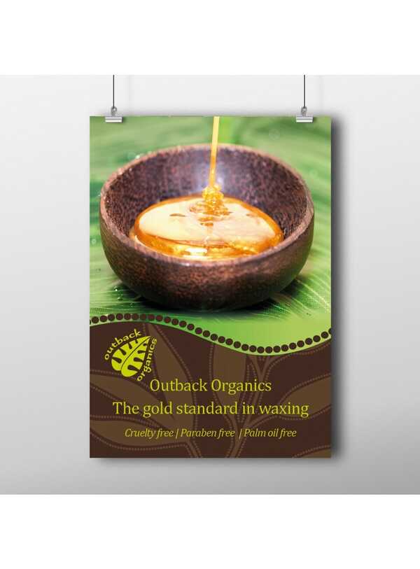 Outback Organics Gold Poster A3