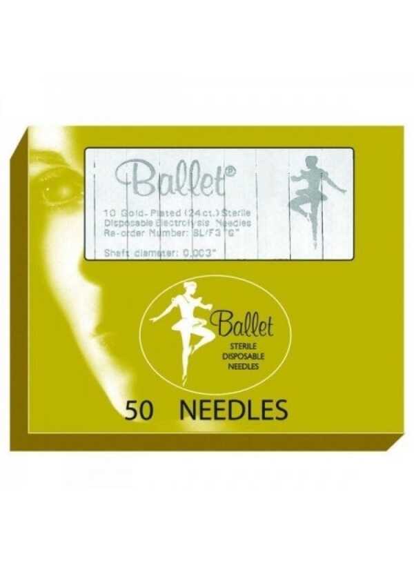 Ballet BL/K3G 'K' Shank Gold Plated Needles size 003 (50)