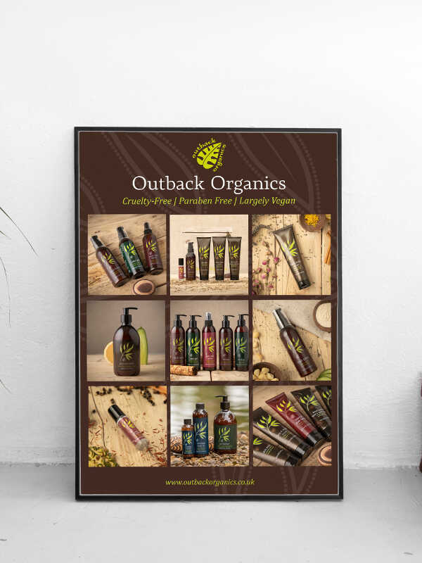 Outback Organics Botanical Skincare Poster A3