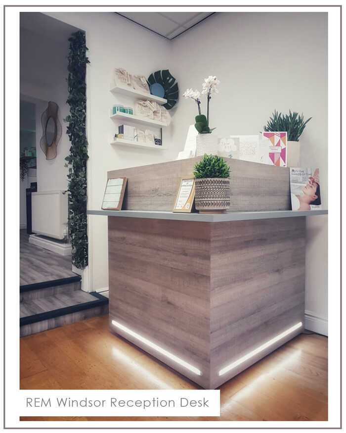 Windsor Salon Reception Desk.