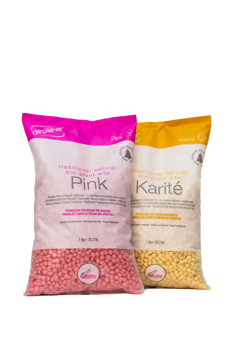 Traditional Wax Pink & Karite Beads 1kg (1).jpeg