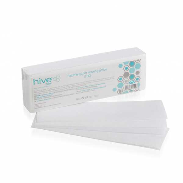 Hive Flexible Paper Waxing Strips (100) 22.5 x 7.5cm
