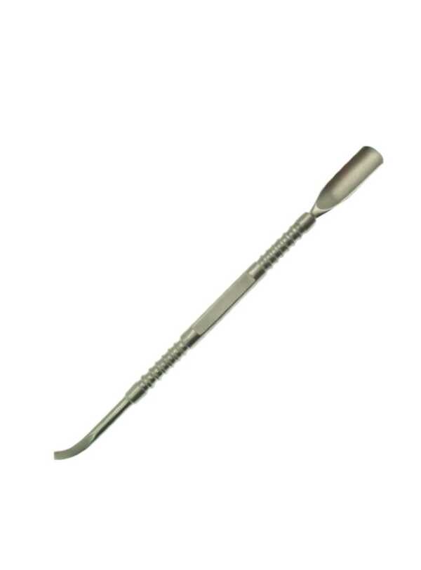 Hive Dual Cuticle Pusher/ Scraper – Curved (Stainless Steel)